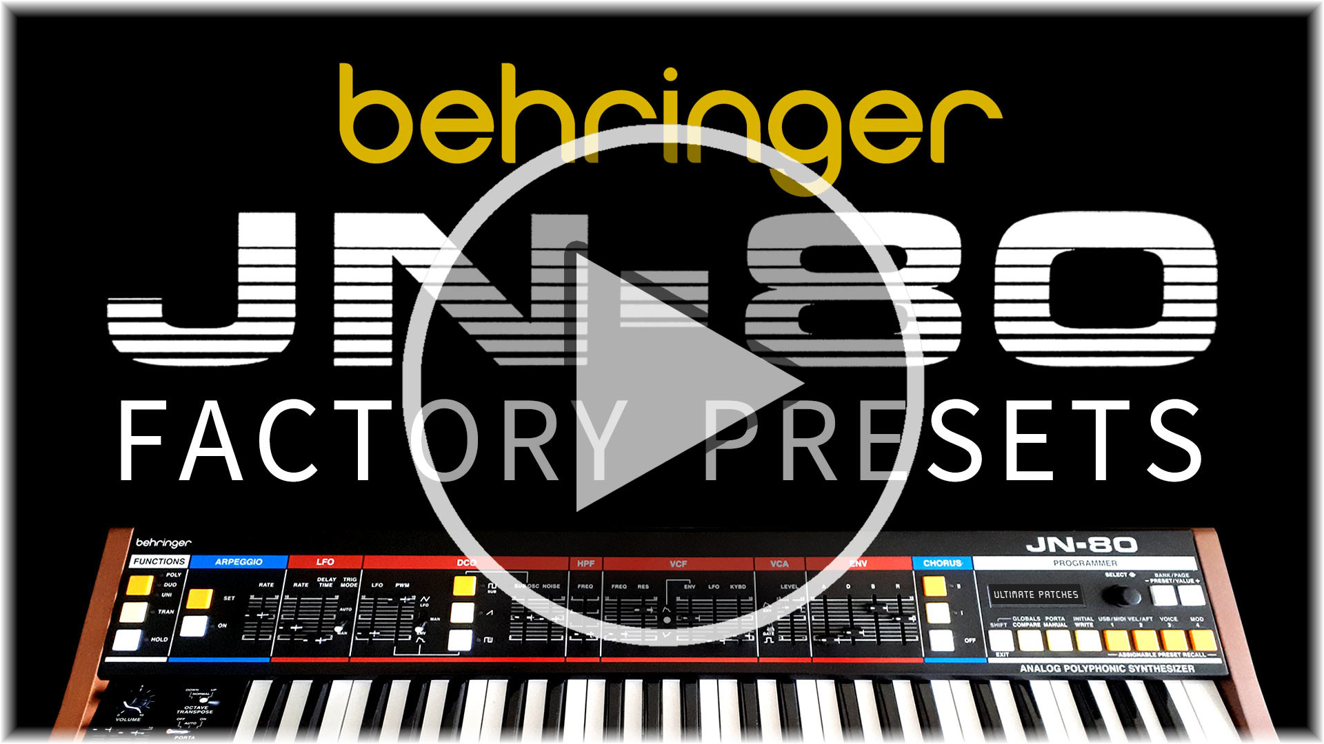 Behringer JN-80 Presets / Patches